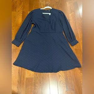 New with tags - Blue with burgundy polka dots - Ann Taylor dress